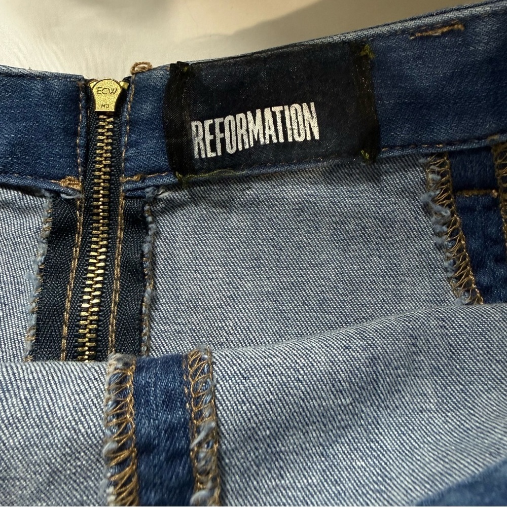REFORMATION medium blue wash denim mermaid skirt size S - Picture 10 of 14
